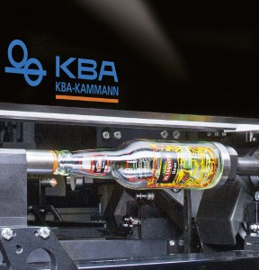 KBA sees this application as part of its growth: direct decoration of premium glass packaging using screen and digital printing systems