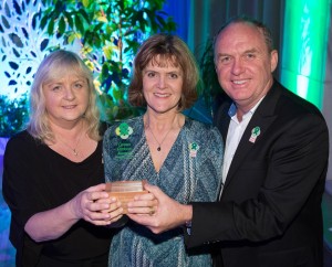 Green champions, from left: Vicky Soar, Jenny Carter, and Fred Soar