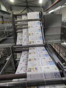 The updated Geoman in Wellington printing the latest Dom Post