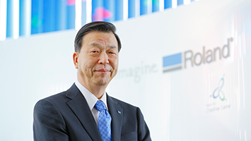 Masahiro Tomioka, who will continue as representative director and chairman of Roland DG