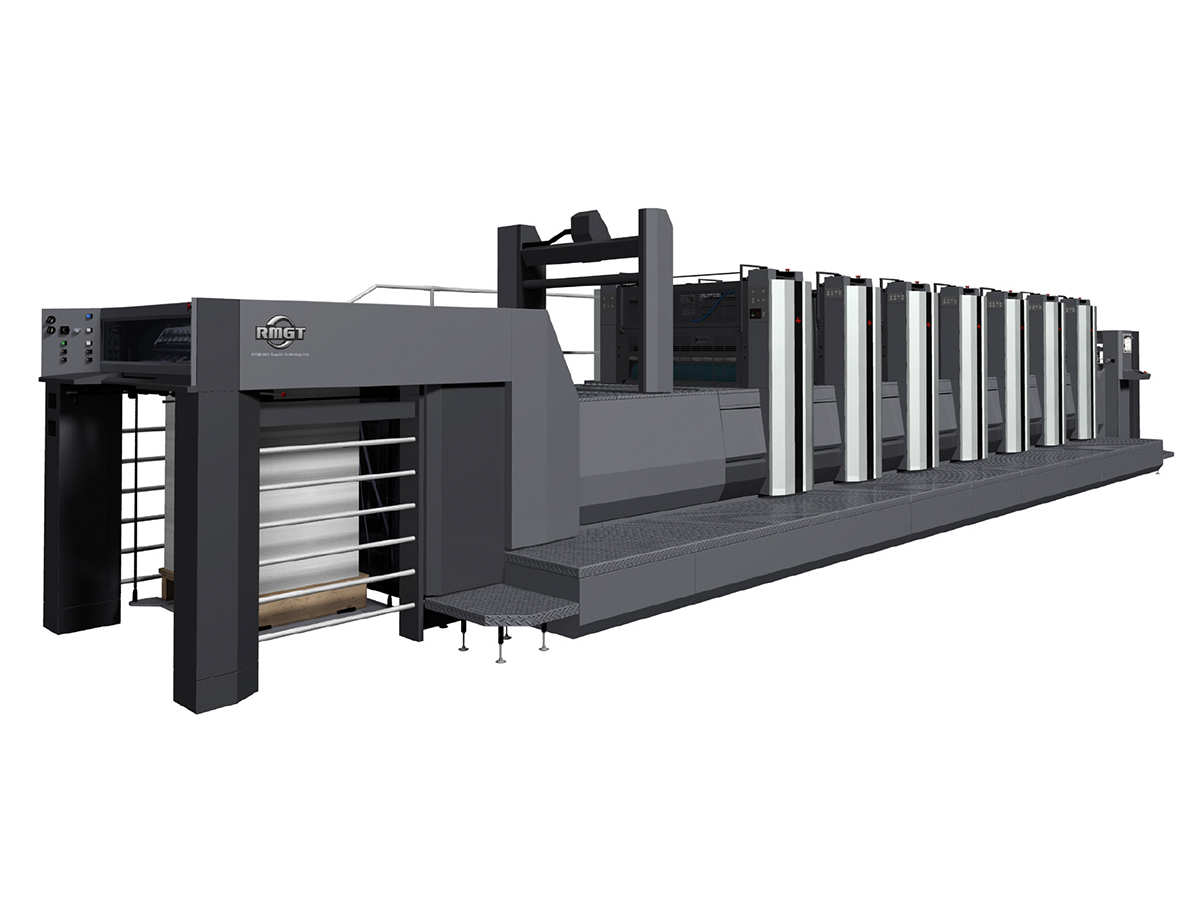 The RMGT 970ST-6 with coater for packaging printers