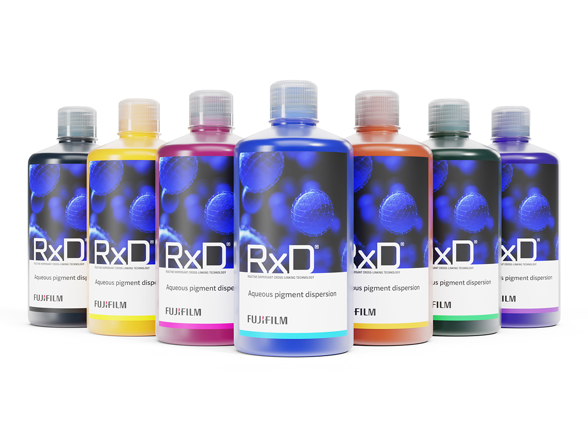 Fujifilm has expanded its series of high-performance RxD pigment dispersions for water-based inkjet ink formulation to include Orange PO71, Green PG7, and Violet PV23 pigments