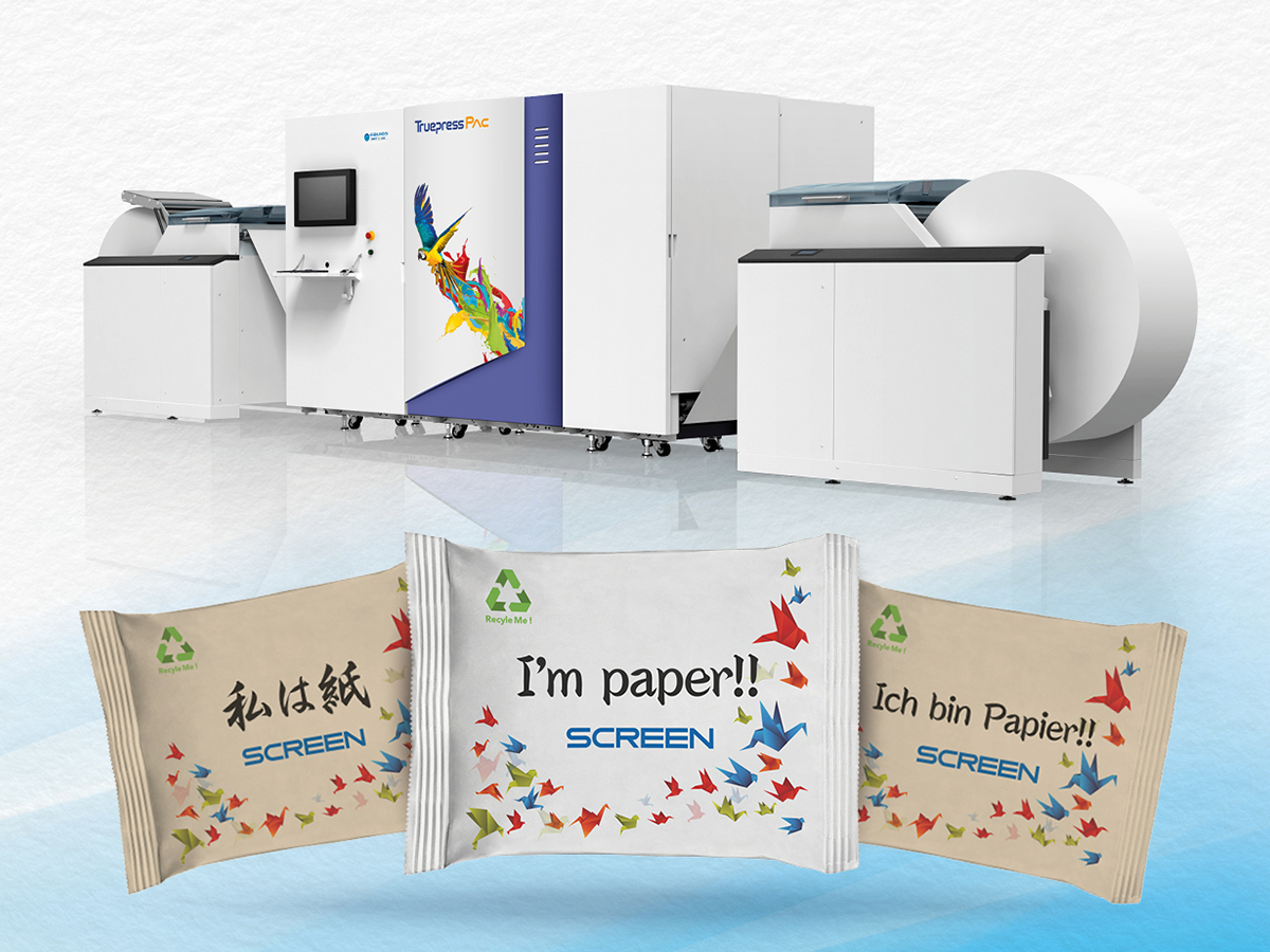 Screen has announced it will introduce Truepress PAC520P, a high-speed, water-based inkjet digital press for paper-based packaging