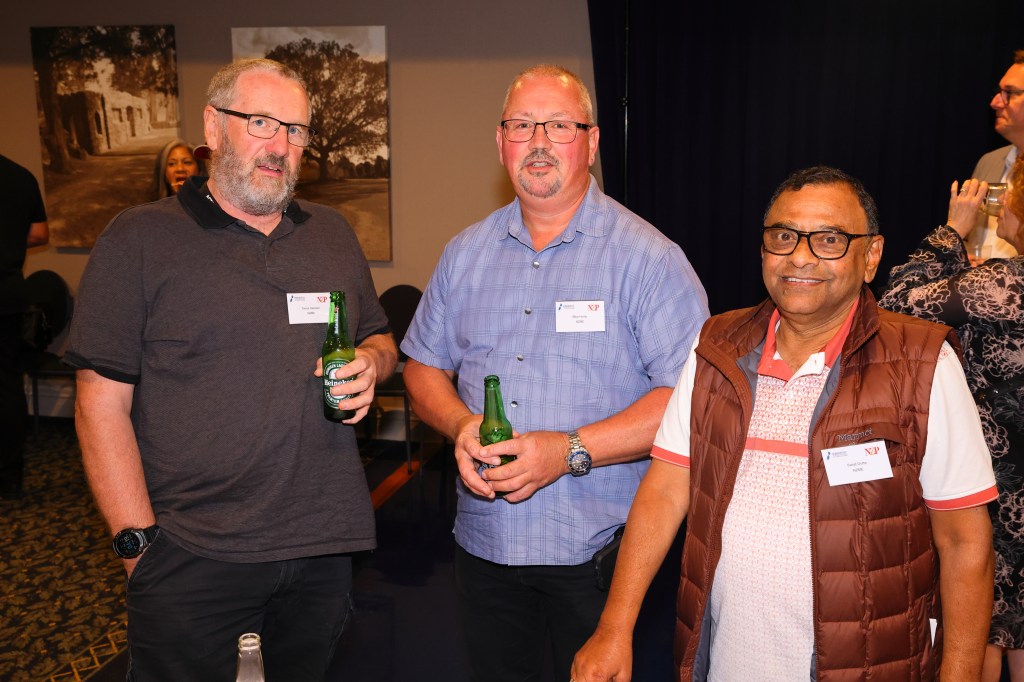 NZME team: Trevor Hannam, Mike Horler and Sanjit Dutta