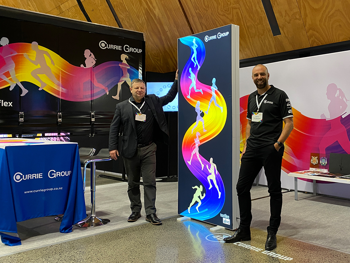 Currie Group has partnered with New Zealand-based printers for the NZ Sign and Print Expo 2023, to showcase a wide range of signage applications produced using EFI printers